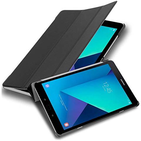 Custodia Per Tablet Compatibile Con Samsung Galaxy Tab S3 (9.7"" Zoll) Sm-t820n / T825n In Nero Satin - Coperchio Protettiva Ultra Sottile Con Funzione Auto Wake Up E Stand - Foto 1