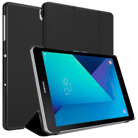 Custodia Per Tablet Compatibile Con Samsung Galaxy Tab S3 (9.7"" Zoll) Sm-t820n / T825n In Nero Satin - Coperchio Protettiva Ultra Sottile Con Funzione Auto Wake Up E Stand - Foto 11