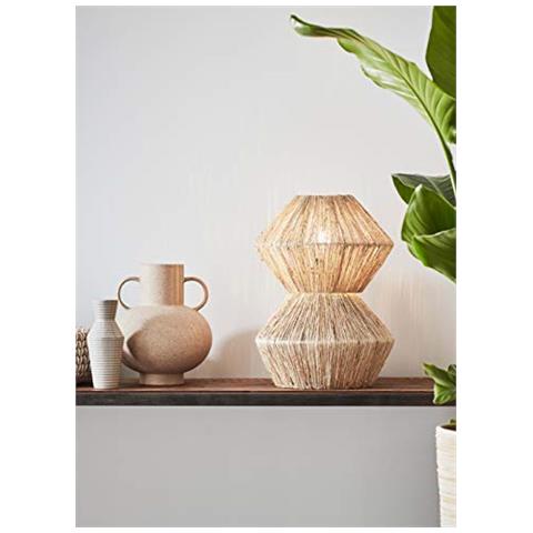 Straw - Lampada Da Tavolo In Rattan, Design Universale - Foto 3