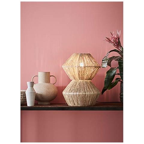 Straw - Lampada Da Tavolo In Rattan, Design Universale - Foto 1