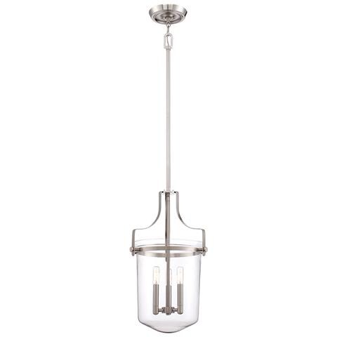 Quoizel Qz / pennstat / m Bn - Lampadario Da Soffitto, Grande, In Nichel, 33 X 33 X 59,7 Cm - Foto 3