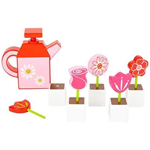 Piccolo Foot Set Di Fiori Con Innaffiatoiolegno Certificato Fsc 100% Gioco Di Ruolo Attivo Giocattolimulticolore12048 - Foto 1