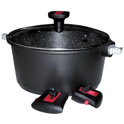 Casseruola In Alluminio Antiaderente 24cm + Coperchio - 383605 - Foto 2