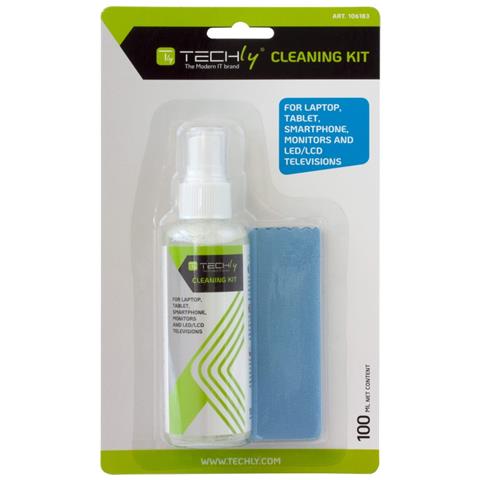 Kit di Pulizia per Monitor LCD 100ml con Panno Microfibra - Foto 1