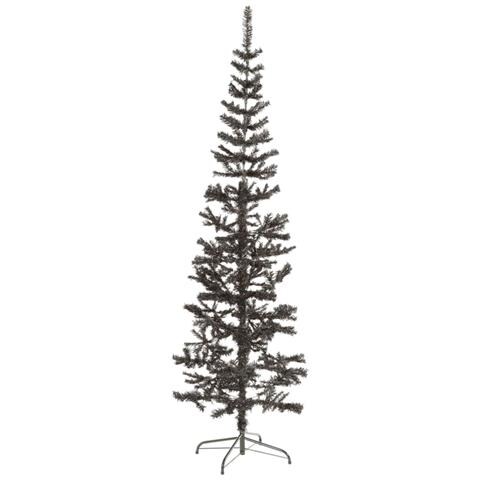 Albero di Natale Sottile Nero 180 cm - Foto 7