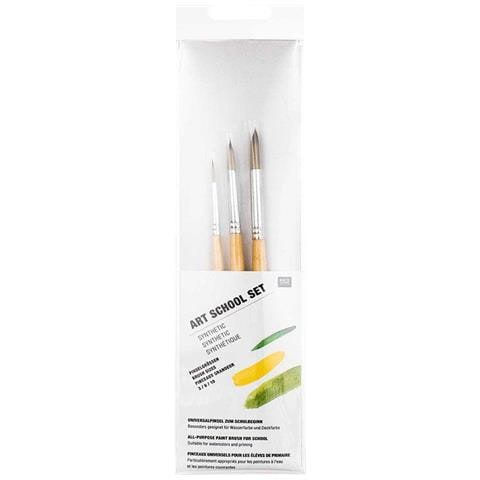 Set Di 3 Pennelli Art School - Beige - Foto 1