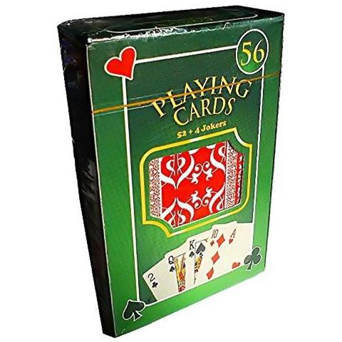 Carte Da Gioco 52 + 4 Blu / rosse - Foto 1