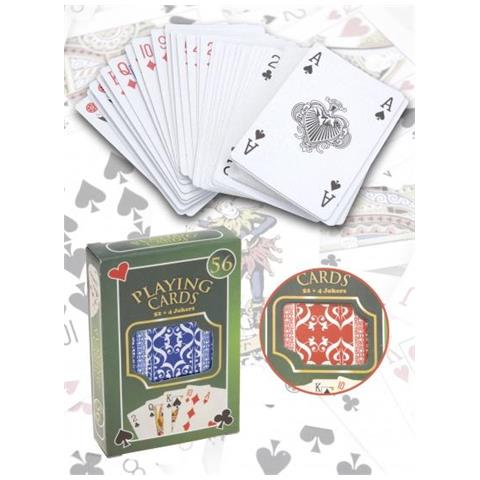 Carte Da Gioco 52 + 4 Blu / rosse - Foto 2