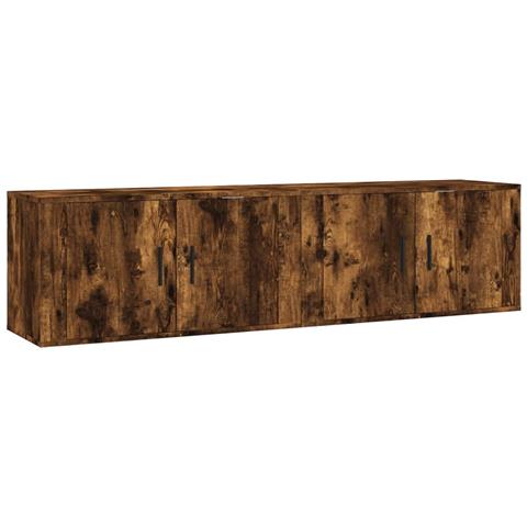 Mobili Porta Tv A Parete 2 Pz Rovere Fumo 80x34,5x40 Cm - Foto 1