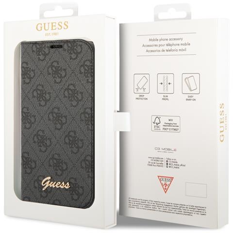 Pc /tpu 4g Metal Camera Outline Book Case Fr Apple Iphone 14 - Black (gubkp14shg4shk) - Foto 3