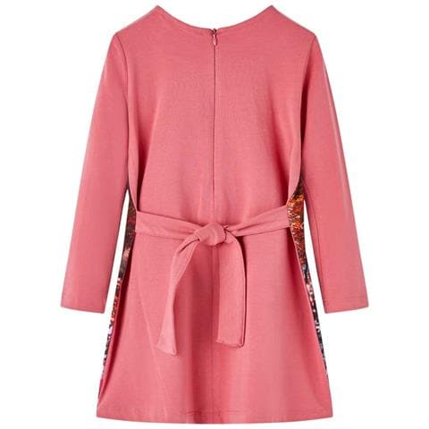 Abito Da Bambina A Maniche Lunghe Rosa Antico 116 - Foto 2