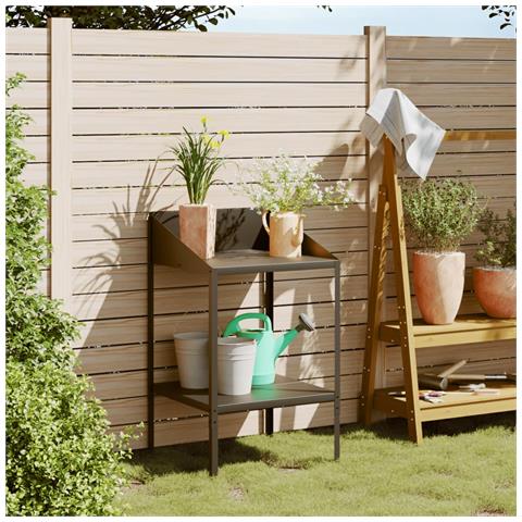 Supporto Per Piante Antracite 56,5x54,5x100 Cm Acciaio Zincato - Foto 1