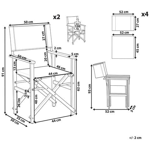 Set Di 2 Sedie Legno Di Acacia Chiaro Grigio Motivo Fenicotteri Multicolore Cine - Foto 6