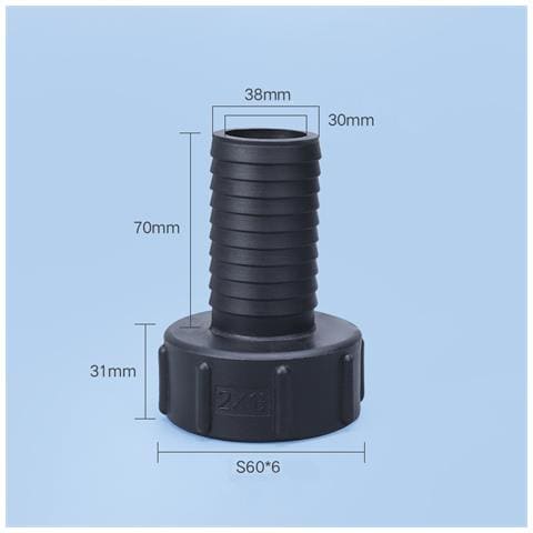 Adattatore Per Tubo Flessibile Del Serbatoio In Plastica Strumenti Per Il Montaggio Di Tubi Da Giardino Ibc 38mm - Foto 2