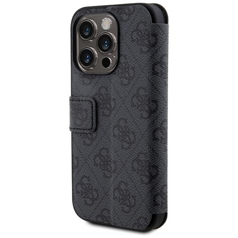 Custodia Per Iphone 15 Pro Series Custodia A Libro Con Funzione Stand E Slot Per Schede, Grigio Scuro - Foto 1