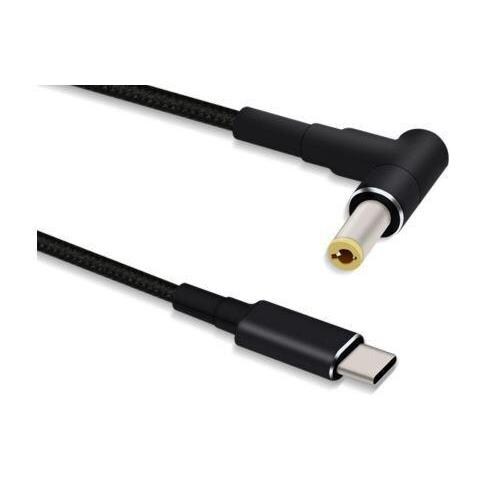 Usbc-dc-5a Adattatore Per Inversione Del Genere Dei Cavi 5.5*2.5 Nero (usb-c To Dc 5,5*2,5mm 9v / - 5a, 1,2 - Foto 1