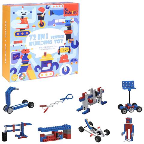 Set Di Costruzione : 204 Blocchi Meccanici Creativi Per Bambini - Foto 1