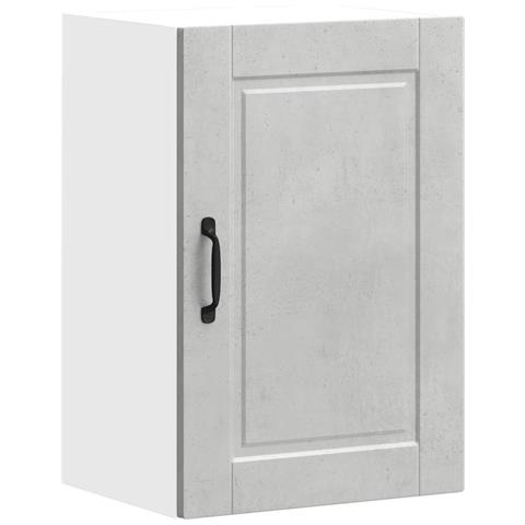 Pensile Da Cucina Porto Grigio Cemento In Legno Multistrato - Foto 2