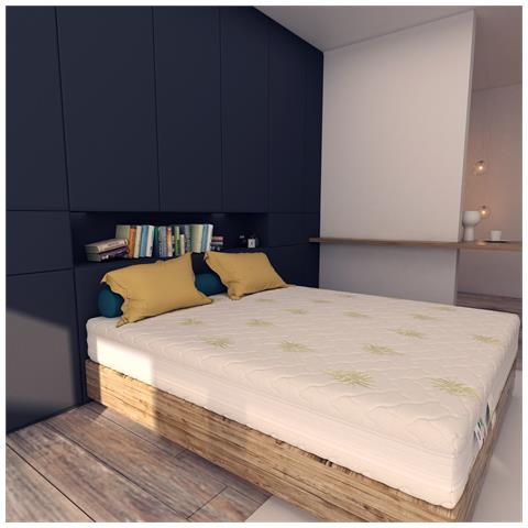 Materasso Memory Foam 15+ 5 cm Sfoderabile Aloe Vera Piazza e mezza misura 120x190 cm - Foto 2