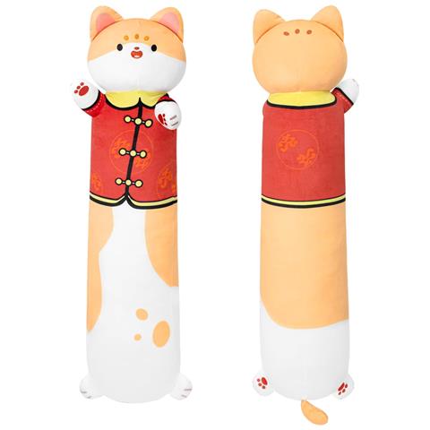 Cuscino Morbido A Forma Di Gatto 50cm Arancione, Regalo Perfetto Per Amici - Foto 1