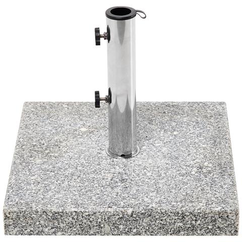 Base Per Ombrellone Cerzeto Grigio Quadrata 30 Kg - Foto 2