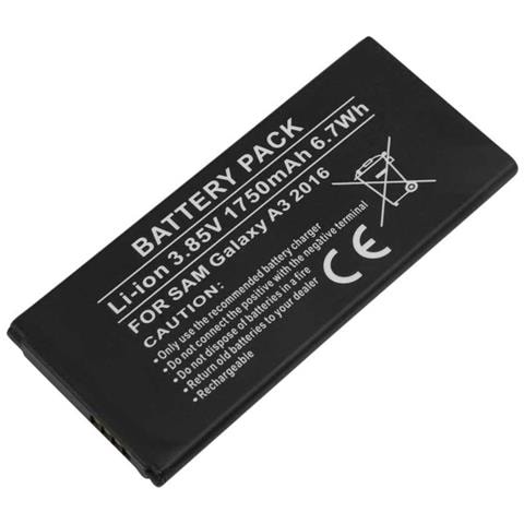 Batteria Compatibile Samsung Galaxy A3 2016 Li-ion 3,85v 1750mah 6.7wh - Foto 1