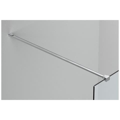 Box Doccia Parete Walk In 100 Cm H 200 Cm Cristallo Temperato Trasparente 8mm Profilo Satinato Melany - Foto 3