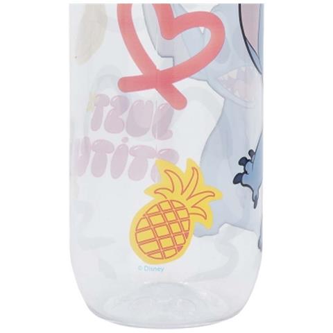 Borracca 650 Ml Stitch Per Bambini Con Tappo A Vite Palms, Trasparente - Foto 5