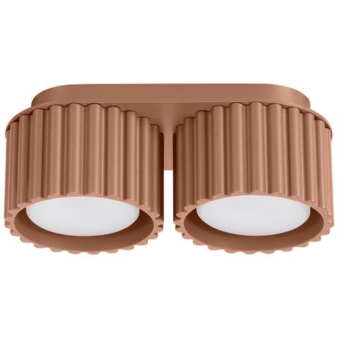 Lampada Da Soffitto Aura 2 Moka Gx53 Sl. 1808 - Minimalist Lampada A Soffitto Moka 8x21x10 Cm - Foto 1