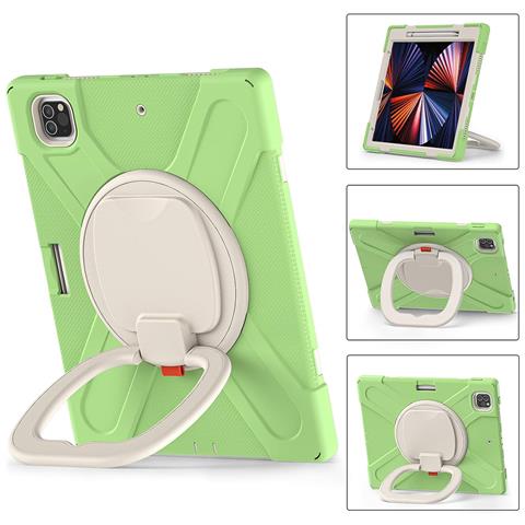 Custodia Per Ipad Pro 12.9"" Girevole Cavalletto E Alloggiamento Per Stilo Verde - Foto 1