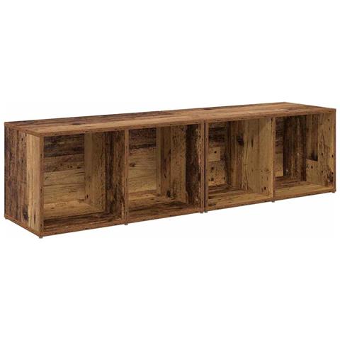 Set mobile TV 2 pcs Legno vecchio Legno multistrato - Foto 1