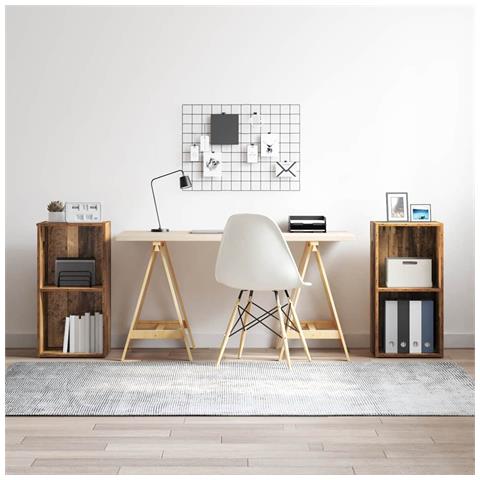 Set mobile TV 2 pcs Legno vecchio Legno multistrato - Foto 2