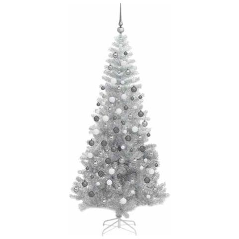Alberi di Natale artificiali Argento 180 cm PET - Foto 2
