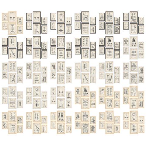 Set Di 6 Stampe Poster Con Brevetti Di Elettrodomestici Da Cucina Poster Con Immagini Di Brevetti Retrò Design D'interni In Stile Vintage A3 & A4 Cornice Nera - Foto 6