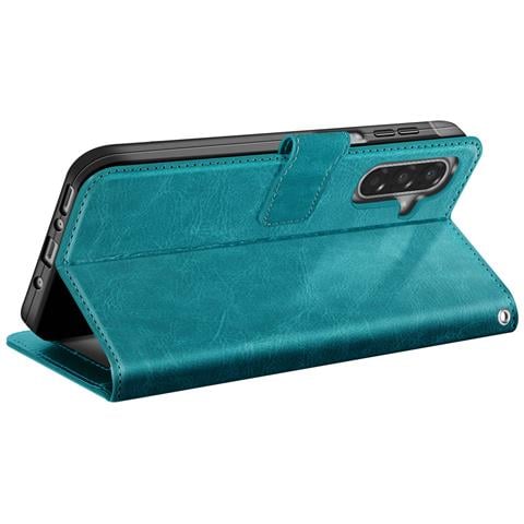 Custodia A Portafoglio Per Galaxy A17 Con Cinturino Da Polso E Funzione Stand, Blu Petrolio - Foto 2
