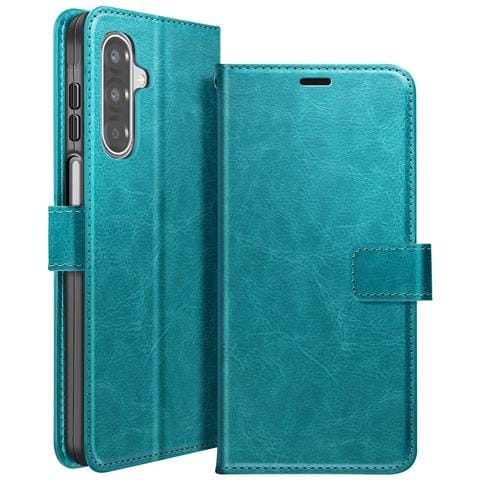 Custodia A Portafoglio Per Galaxy A17 Con Cinturino Da Polso E Funzione Stand, Blu Petrolio - Foto 1