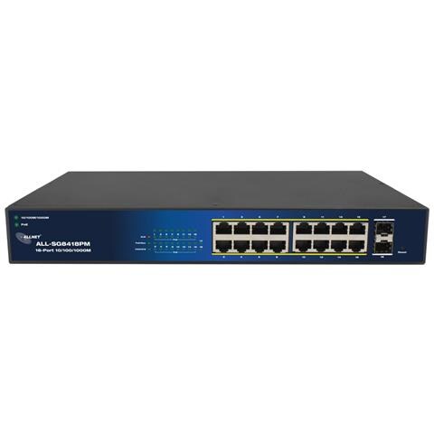 ALL-SG8418PM switch di rete Gestito Gigabit Ethernet (10/100/1000) Supporto Power over Ethernet (PoE) 19U Nero - Foto 2