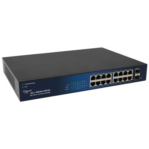 ALL-SG8418PM switch di rete Gestito Gigabit Ethernet (10/100/1000) Supporto Power over Ethernet (PoE) 19U Nero - Foto 4