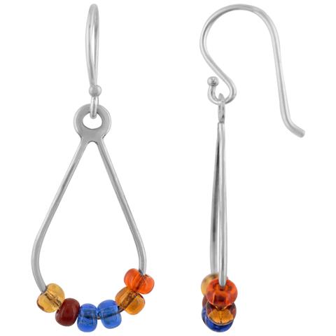 Ciondolo A Goccia In Argento Con Multicristallo In Argento Sterling 925 - Foto 3