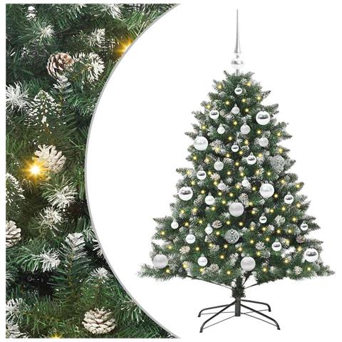 Albero di Natale artificiale con 150 LED Verde 120 cm - Foto 1