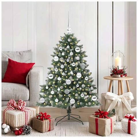 Albero di Natale artificiale con 150 LED Verde 120 cm - Foto 2