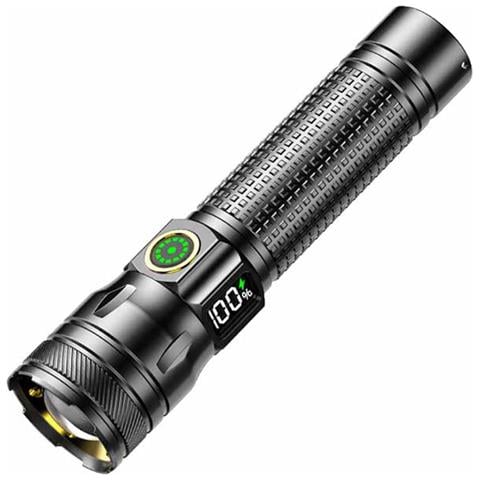 Torcia Laser Led Bianca Ricaricabile Con Display Digitale E Ricarica Usb - Foto 1