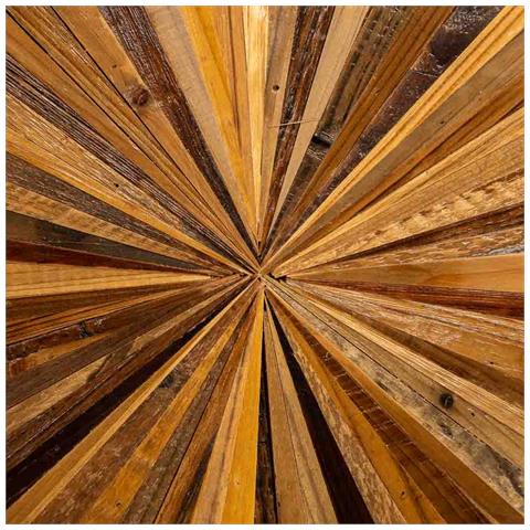 Testiera In Legno Di Recupero Marrone 160x7x100h Cm - Foto 8