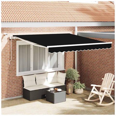 Tenda Retrattile Nero 300 x 250 cm Poliestere e Metallo - Foto 2