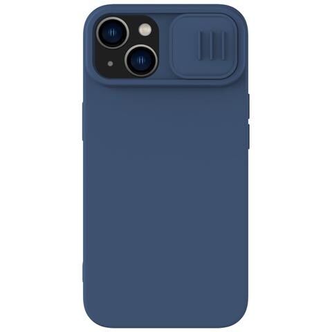 Cover per iPhone 14 Plus - PC+Silicone, Blu - Foto 1