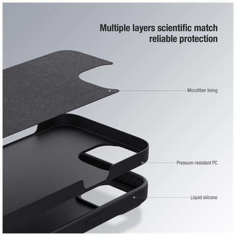Cover per iPhone 14 Plus - PC+Silicone, Blu - Foto 4