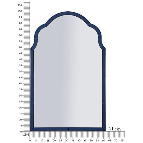 Specchio Con Cornice Classico 3-blu-mdf-100x62x1 Cm - Foto 8