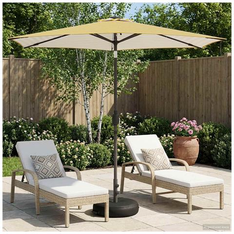 Parasol da Giardino con Luci LED 270 x 270 cm Poliestere - Foto 2