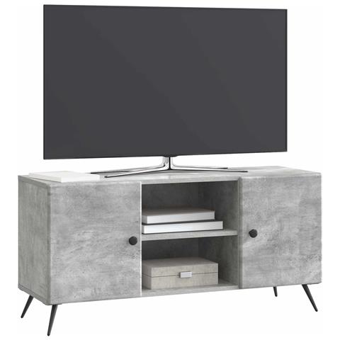 Mobile TV Grigio Cemento 102 x 34,5 x 50 cm - Foto 2