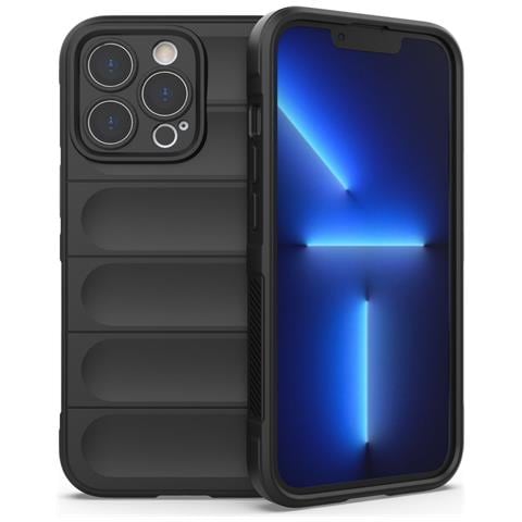 Iphone 13 Pro, Custodia Flessibile Rinforzata, Nera - Foto 2